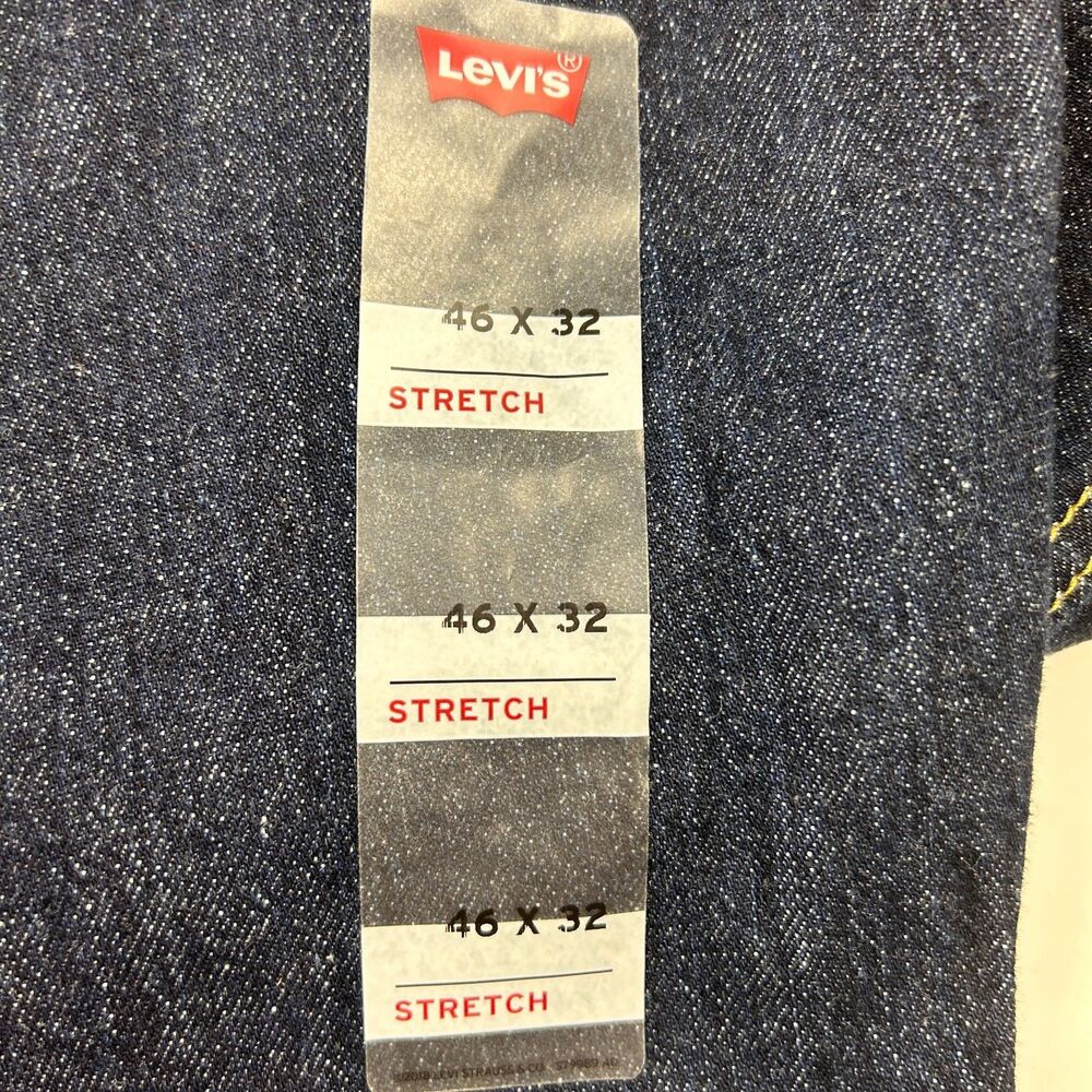 Levi's 541 Athletic Taper Jeans Dark Blue Stretch Big & Tall 46 X 32 NWT 2 Pair - Picture 13 of 16